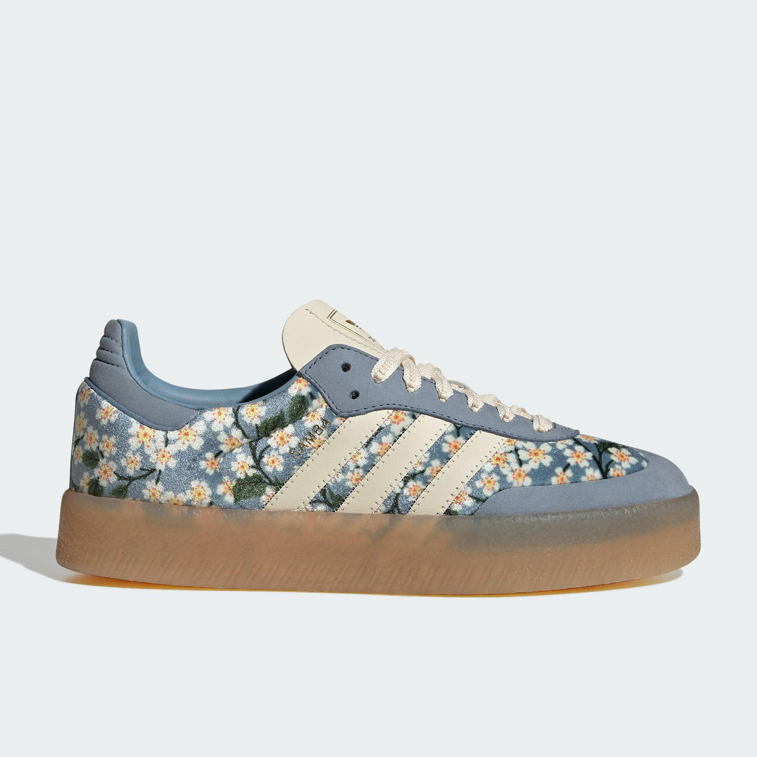 Women'S Accessories Adidas - รองเท้าบอร์ดแฟชั่นพื้นหนาพิมพ์ลายดอกไม้ของผู้หญิงอาดิดาส คลอเวอร์ของแท้ JQ6046