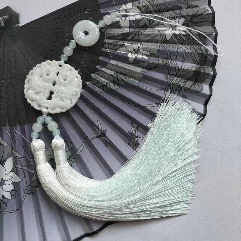 Women'S Accessories Accessorize - จี้ห้อยคอพู่ห้อยจาก Hanfu เข็มขัดรัดเอวสไตล์โรแมนติกชุดคอสเพลย์กระโปรงชุดกี่เพ้าแบบกดจี้คอเสื้อ