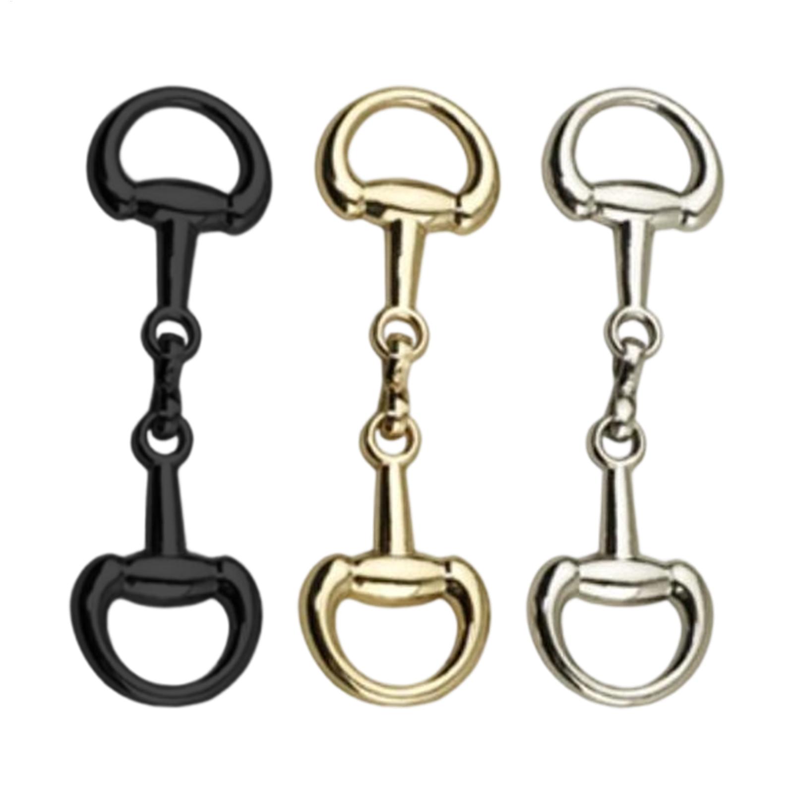 Wallet Chain Bag - ตัวเชื่อมต่อแบบ D-Ring Snaffle Bit ทำจากโลหะผสม สำหรับตกแต่งรองเท้า