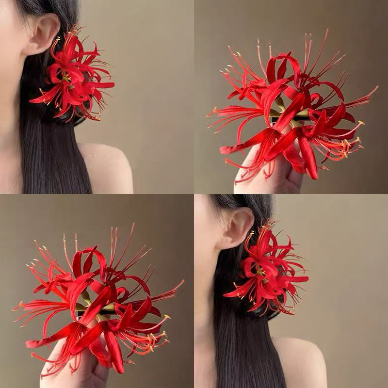 Women Accessories Photos - ● กิ๊บติดผมรูปดอกไม้สุดประณีต บรรยากาศริมทะเล กิ๊บติดผมสำหรับถ่ายรูป กิ๊บปากเป็ด กิ๊บติดผมรูปดอกลิลลี่