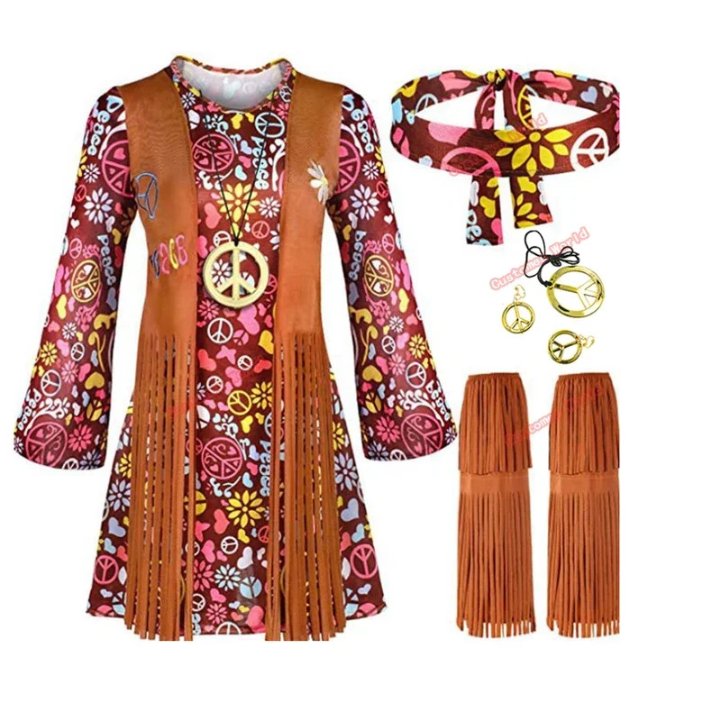 Women'S Accessories In The 70S - ชุดแสดงบนเวทีสไตล์ยุค 60s 70s สำหรับงานปาร์ตี้ Peace Love