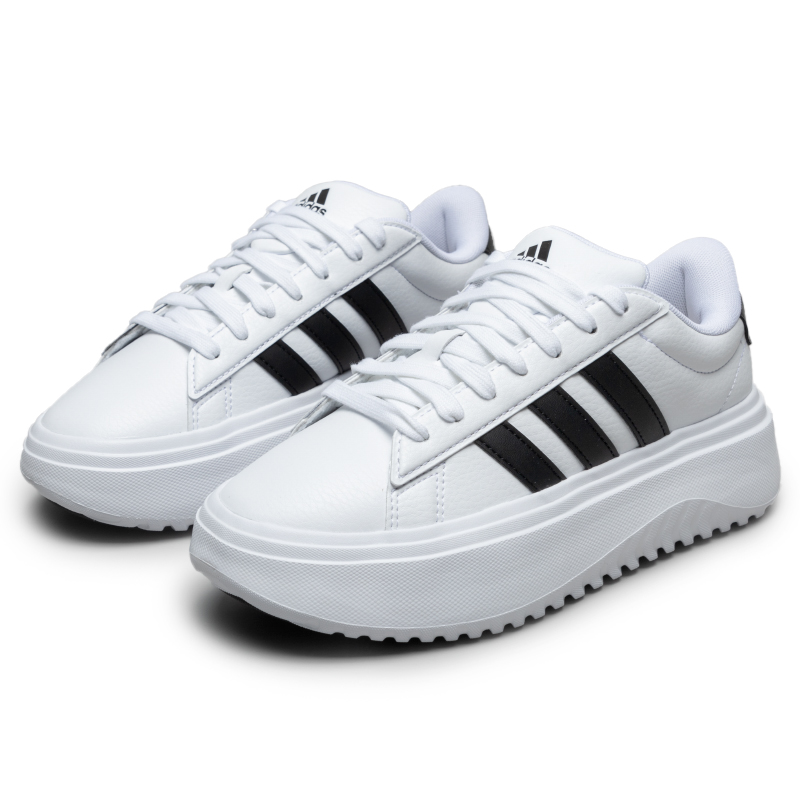 Women'S Accessories Adidas - อาดิดาสรองเท้าผู้หญิง รองเท้ากีฬาแกรนด์คอร์ทแพลตฟอร์ม รองเท้าลำลองที่ทันสมัย ​​สวมใส่สบาย เรียบง่าย รุ่น