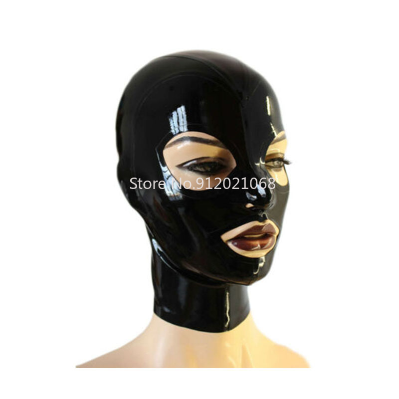 Women'S Accessories Canada - Latex Hood Back ซิปหน้ากากยางสำหรับสวยสาวสวมใส่ผู้หญิงฮาโลวีนคอสเพลย์