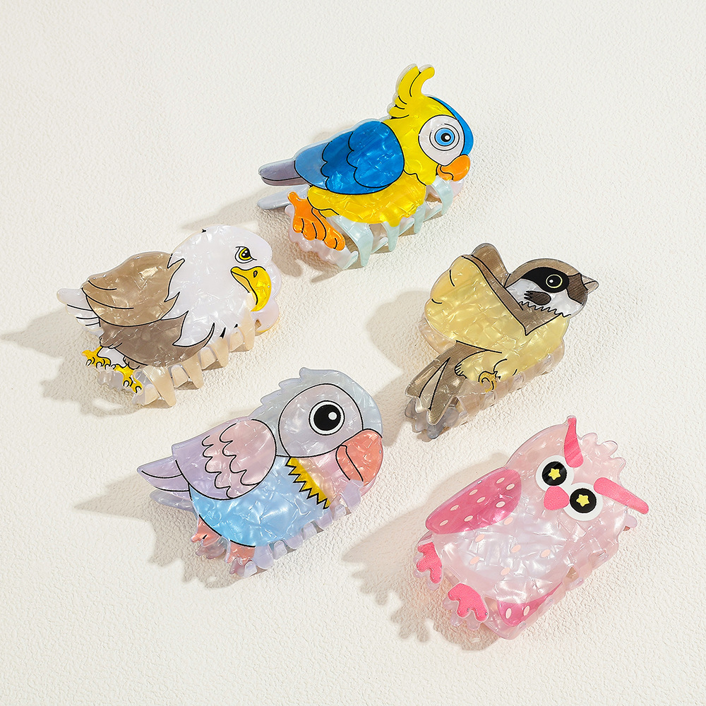 กิ๊บหนีบผมอะคริลิกลายการ์ตูนนก - Women'S Eagles Accessories บทวิจารณ์และราคา