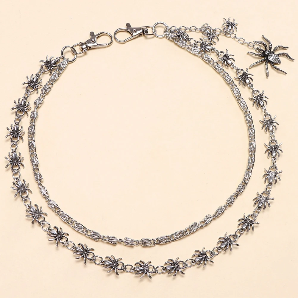เข็มขัดยีนส์สไตล์พังก์แบบสองชั - Women'S Jeans Accessories Chain บทวิจารณ์และราคา