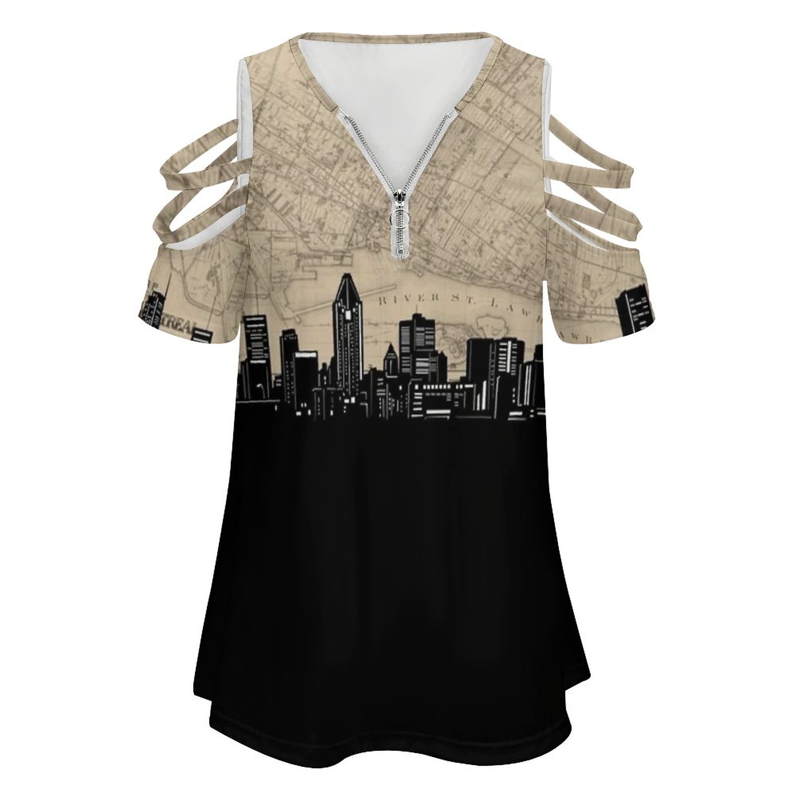 Montreal Skyline เสื้อยืดผู้หญ - Women'S Accessories Canada บทวิจารณ์และราคา