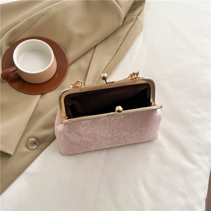 วินเทจคลาสสิกลูกไม้กระเป๋ามุกเ - Wallet Chain Bag บทวิจารณ์และราคา