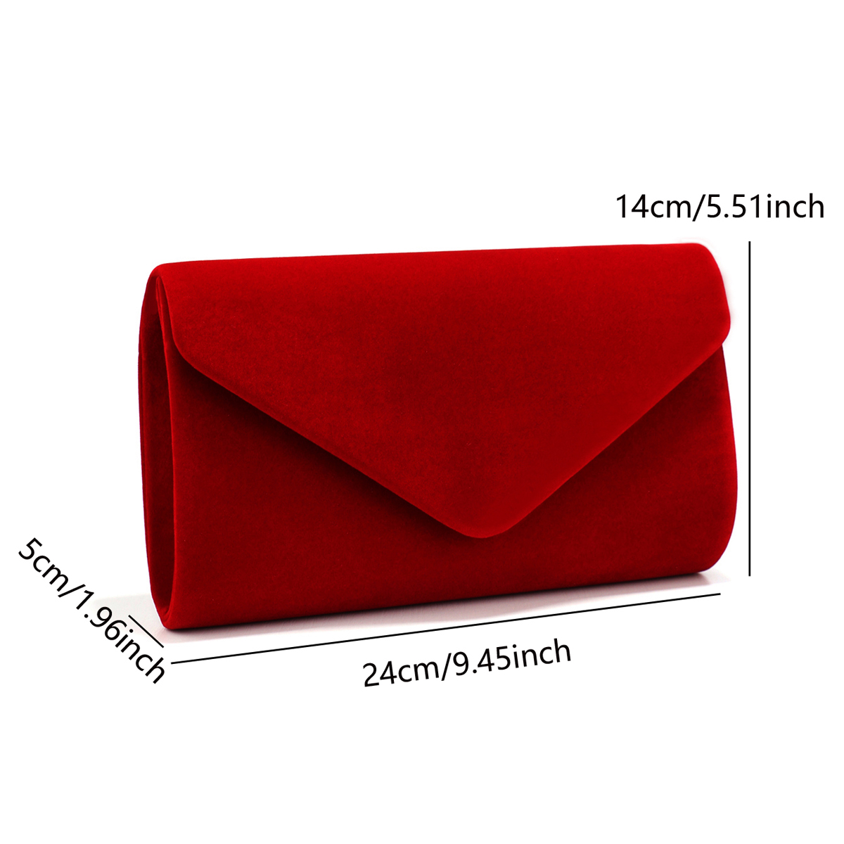 สีแดงสีผู้หญิงกระเป๋าออกแบบซอง - Wallet Chain Bag บทวิจารณ์และราคา