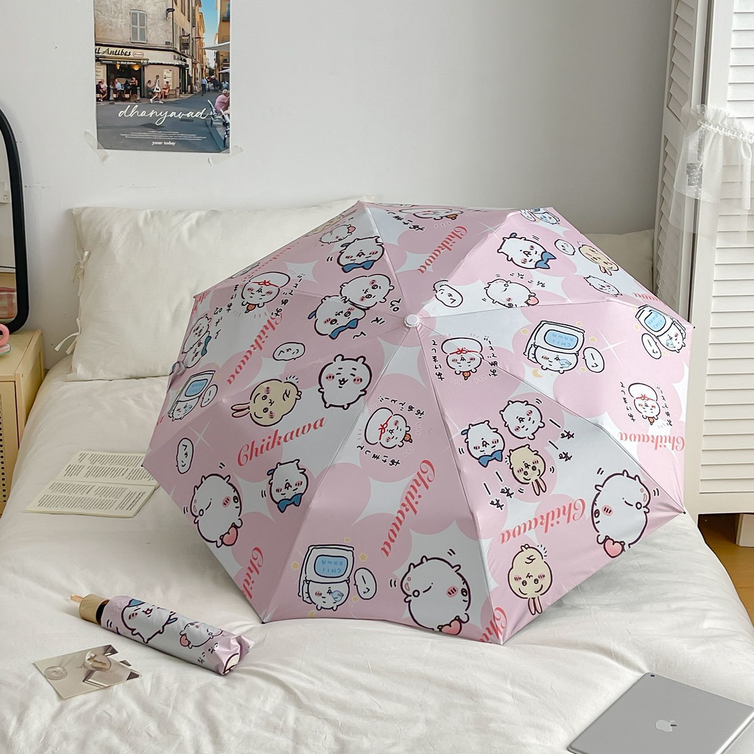 ร่มพับลายการ์ตูน Chiikawa Hach - Women'S Accessories Flannels บทวิจารณ์และราคา