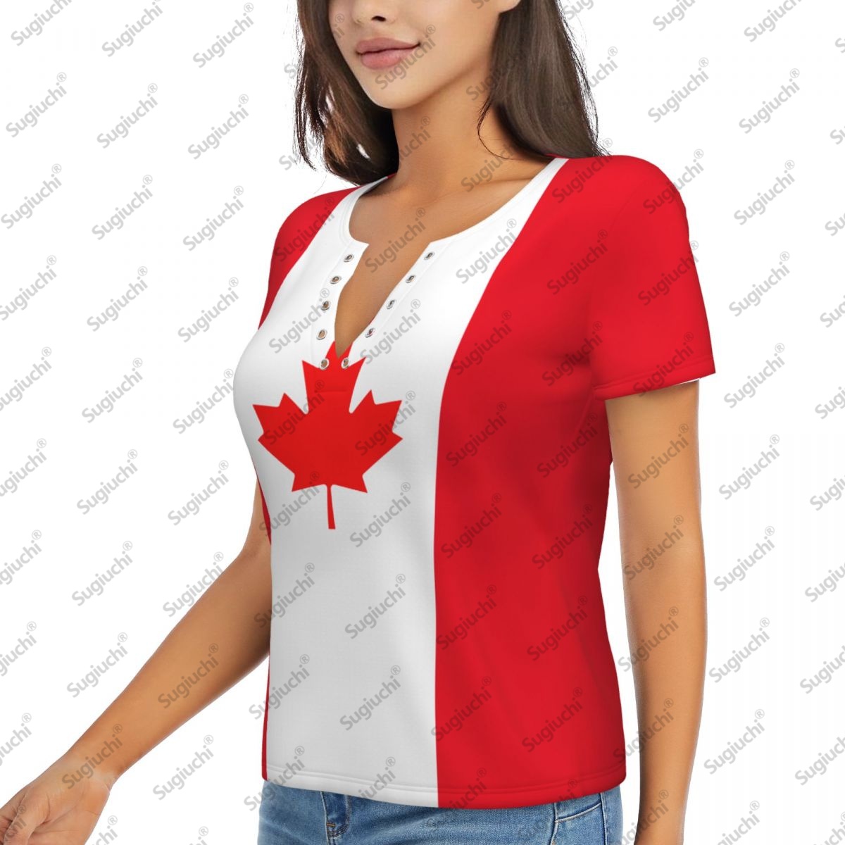 2025 ธงแคนาดาเซ็กซี่ลึก V คอผู - Women'S Accessories Canada บทวิจารณ์และราคา