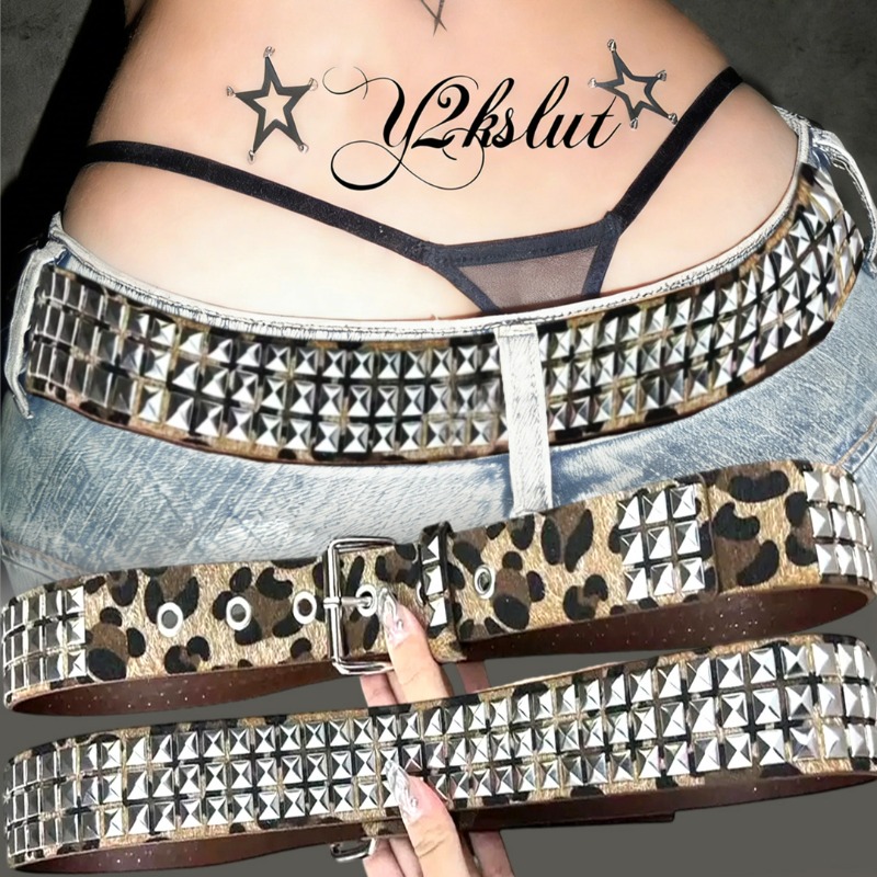 เข็มขัดลายเสือดาว Y2K ประดับหม - Women'S Jeans Accessories Chain บทวิจารณ์และราคา