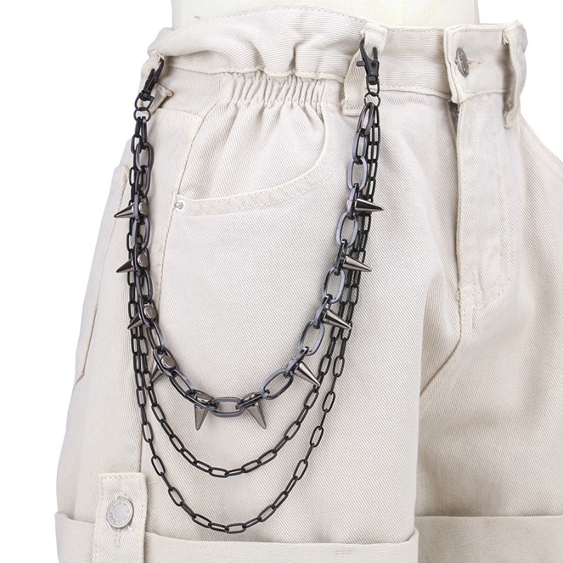 โซ่คาดเอวสไตล์ฮิปฮอป พังก์ร็อก - Wallet Chain Bag บทวิจารณ์และราคา