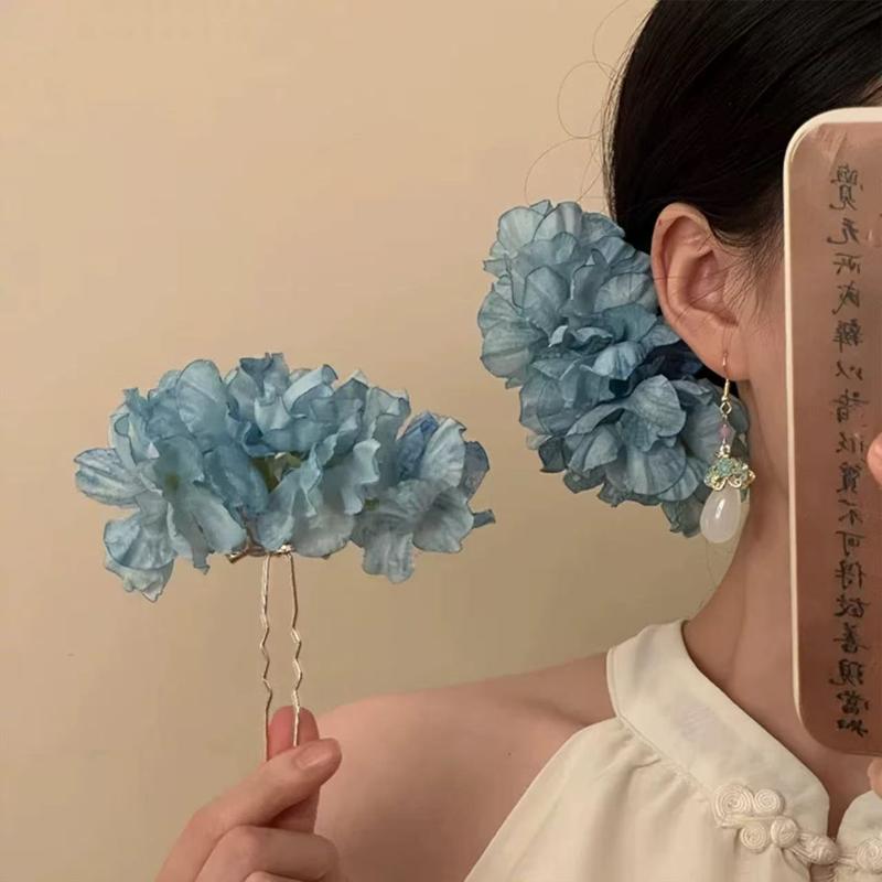 กิ๊บติดผมรูปดอกไม้สีม่วงเหลือง - Women Accessories Photos บทวิจารณ์และราคา
