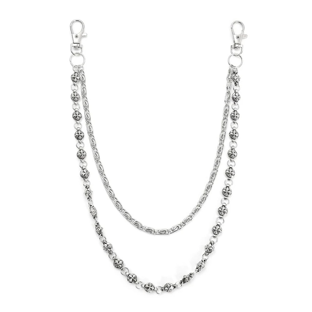 สร้อยกางเกงยีนส์สองชั้นสไตล์ฮิ - Women'S Jeans Accessories Chain บทวิจารณ์และราคา