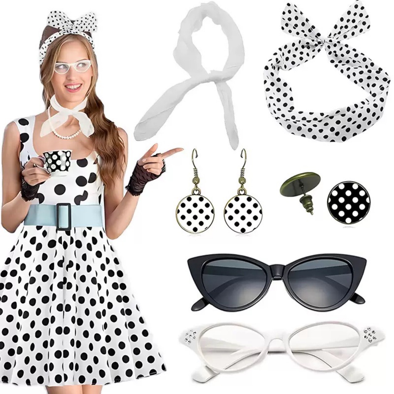 ชุดคอสเพลย์ผู้หญิงสไตล์ฮิปปี้ย - Women'S Accessories In The 1950S บทวิจารณ์และราคา