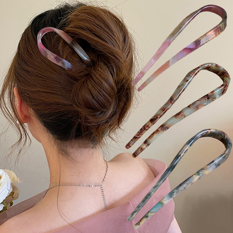 กิ๊บติดผมรูปตัว U อะซิเตทอะคริ - Women Accessories Aesthetic บทวิจารณ์และราคา