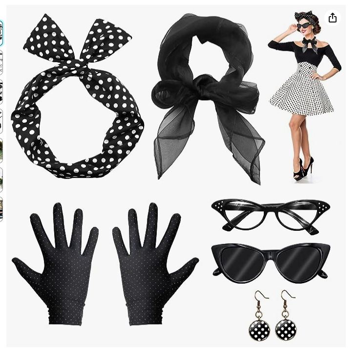 50S ดิสโก้1950s ชุดแฟนซี S ชุด - Women'S Accessories In The 1950S บทวิจารณ์และราคา