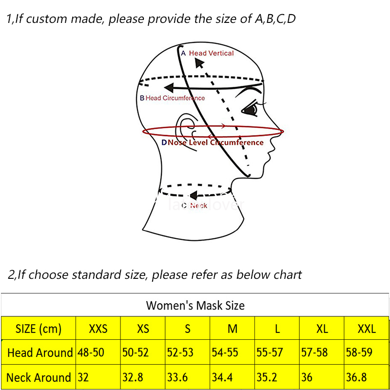 Latex Hood Back ซิปหน้ากากยางส - Women'S Accessories Canada บทวิจารณ์และราคา