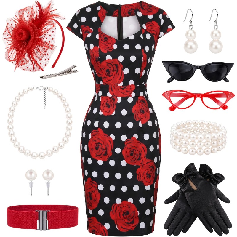 ชุดเดรสสไตล์เรโทรยุค 1950 สำหร - Women'S Accessories In The 1950S บทวิจารณ์และราคา