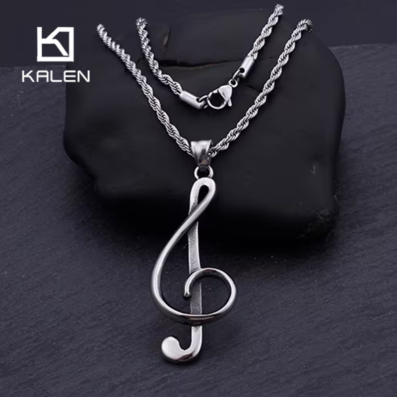 สร้อยคอจี้รูปโน้ตดนตรีสแตนเลส  - Women Accessories Bd บทวิจารณ์และราคา